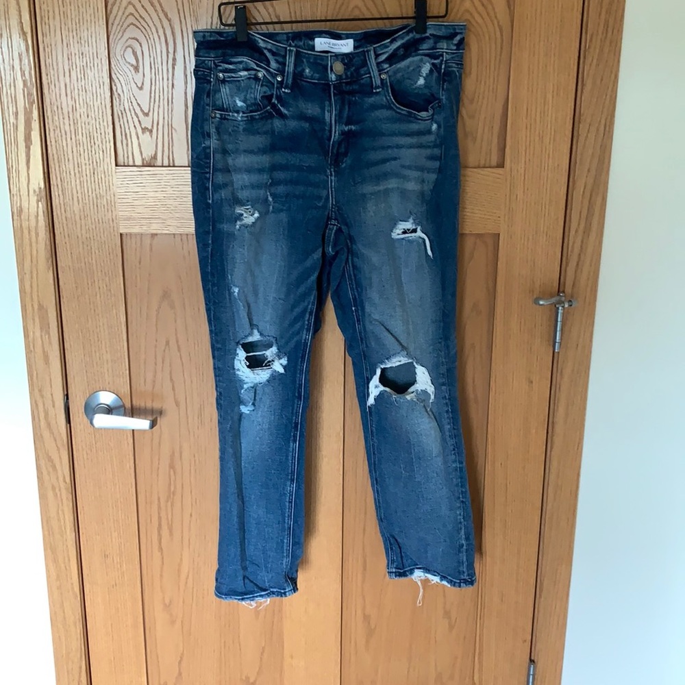 Lane Bryant Distressed Skinny Jeans Size 14